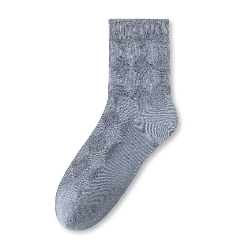 Chaussettes mi-mollet respirantes en pur coton (7 paires) - Bleu ciel - EU40-44 (US7-10) - image 13