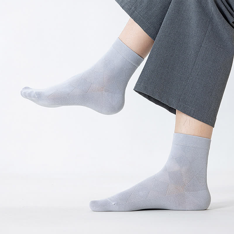Chaussettes mi-mollet respirantes en pur coton (7 paires) - image 12