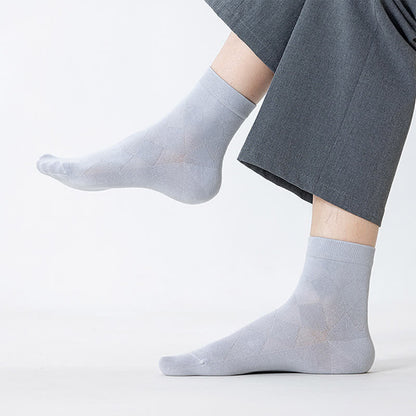 Chaussettes mi-mollet respirantes en pur coton (7 paires) - image 12