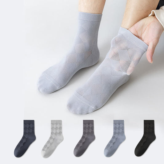 Chaussettes mi-mollet respirantes en pur coton (7 paires) - image 0