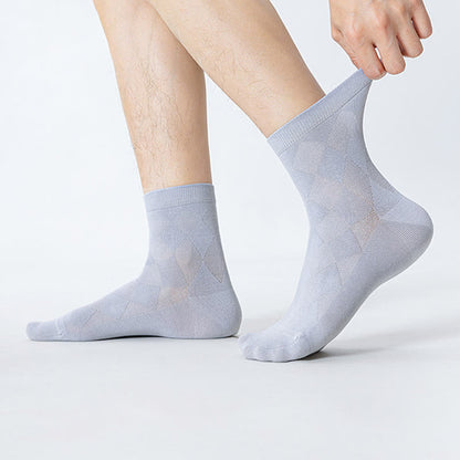 Chaussettes mi-mollet respirantes en pur coton (7 paires) - image 9