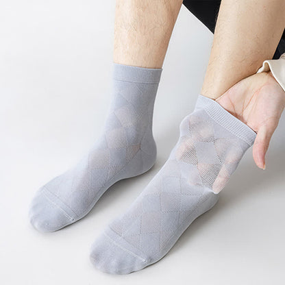 Chaussettes mi-mollet respirantes en pur coton (7 paires) - image 11