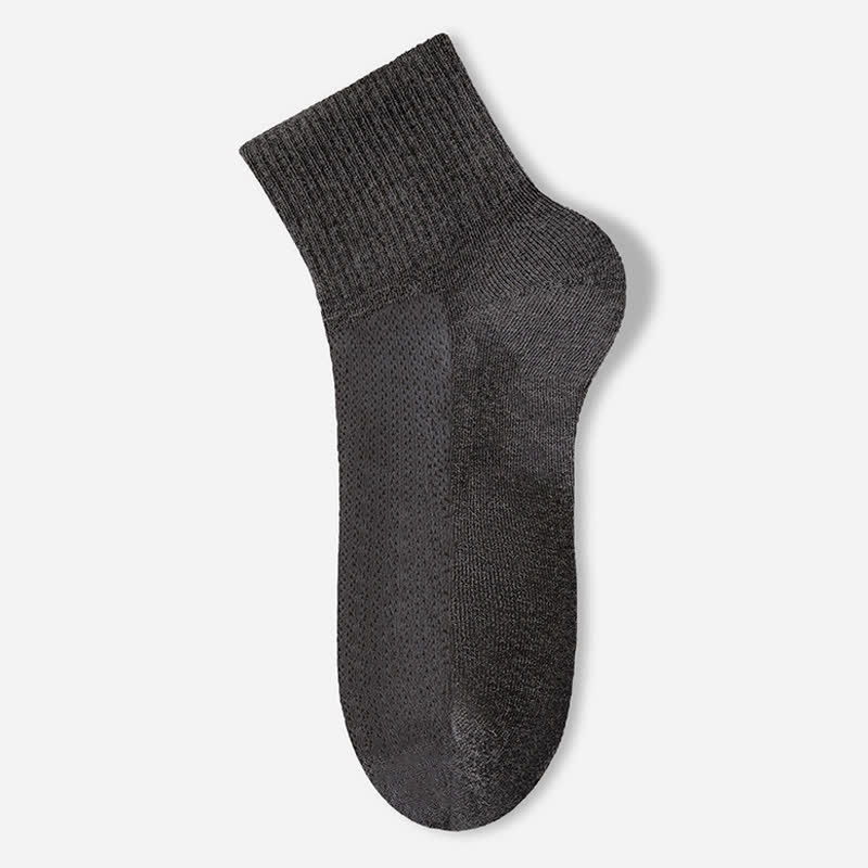 Chaussettes fines et respirantes en pur coton (7 paires) - Gris foncé - EU40-45 (US7-11) - image 14
