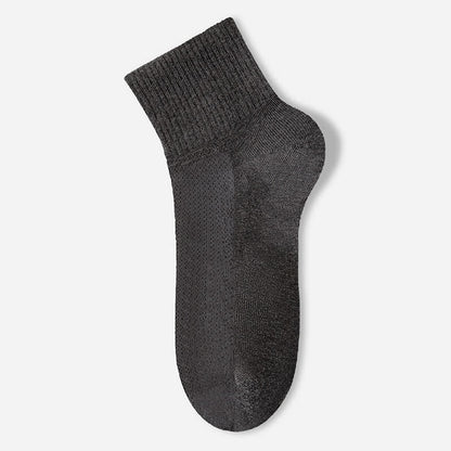 Chaussettes fines et respirantes en pur coton (7 paires) - Gris foncé - EU40-45 (US7-11) - image 14