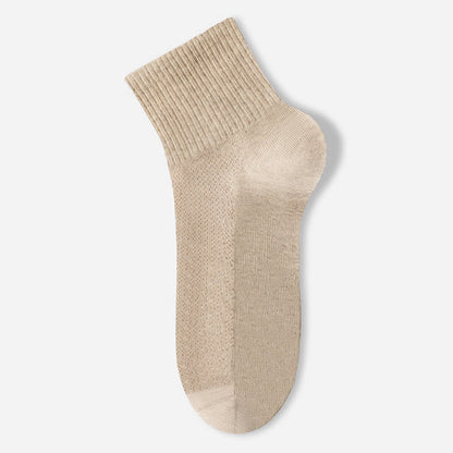 Chaussettes fines et respirantes en pur coton (7 paires) - Kaki - EU40-45 (US7-11) - image 9