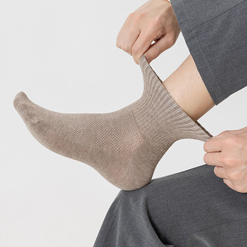 Chaussettes fines et respirantes en pur coton (7 paires) - image 6