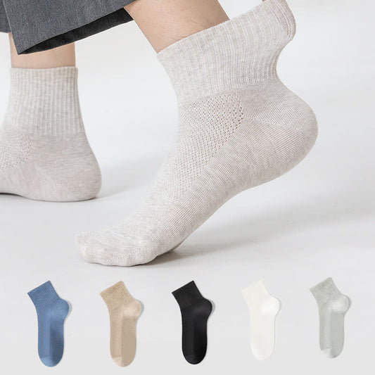 Chaussettes fines et respirantes en pur coton (7 paires) - image 0