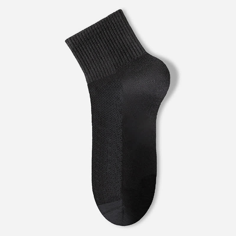 Chaussettes fines et respirantes en pur coton (7 paires) - Noir - EU40-45 (US7-11) - image 5