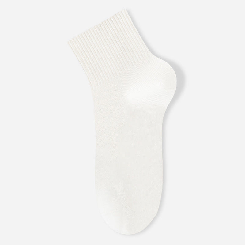 Chaussettes fines et respirantes en pur coton (7 paires) - Blanc - EU40-45 (US7-11) - image 3