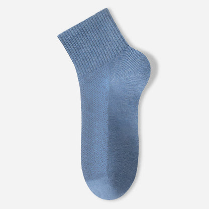 Chaussettes fines et respirantes en pur coton (7 paires) - Bleu - EU40-45 (US7-11) - image 10