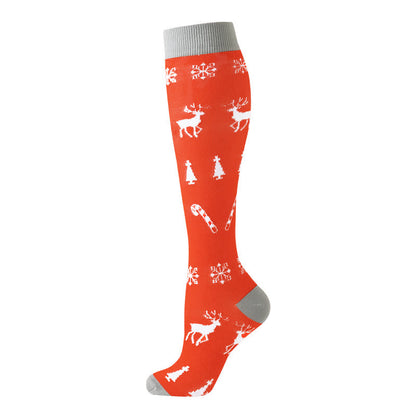 Chaussettes de compression de Noël en pain d'épices et cannes de bonbon (6 paires) - image 3