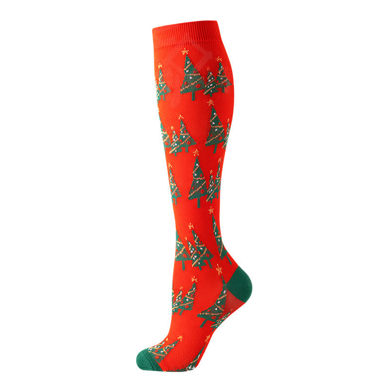 Chaussettes de compression de Noël en pain d'épices et cannes de bonbon (6 paires) - image 6