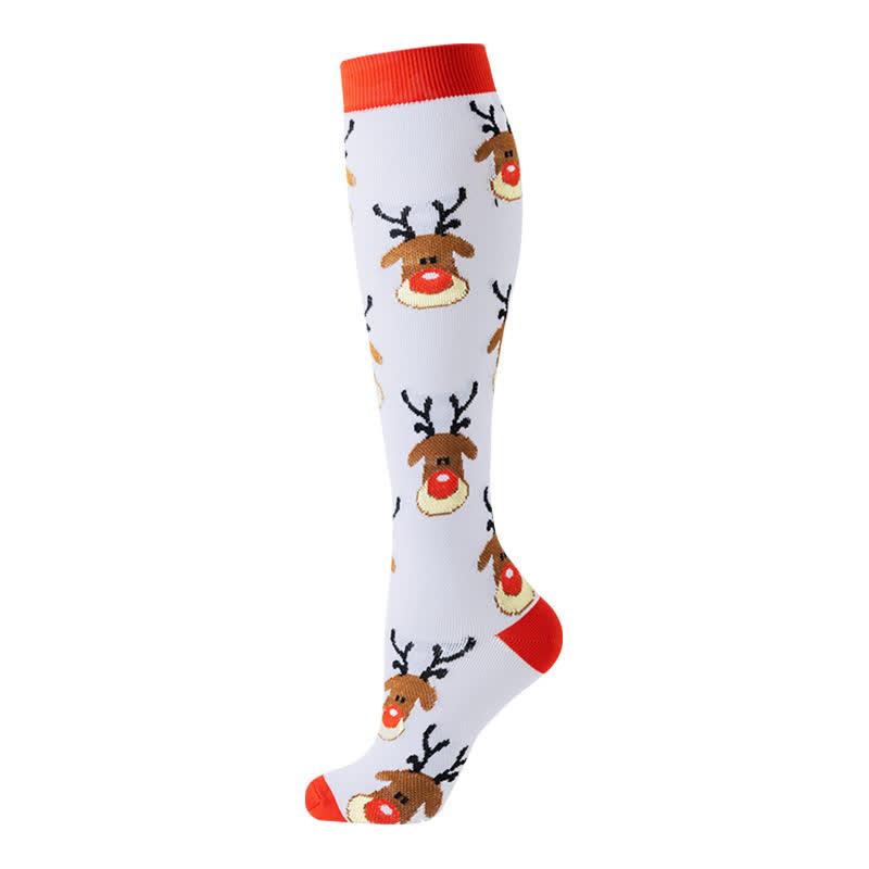Chaussettes de compression de Noël en pain d'épices et cannes de bonbon (6 paires) - image 5