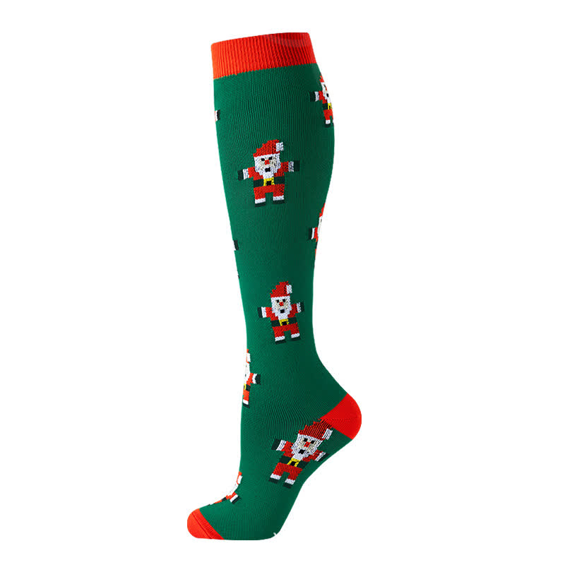 Chaussettes de compression Père Noël (6 paires) - image 3