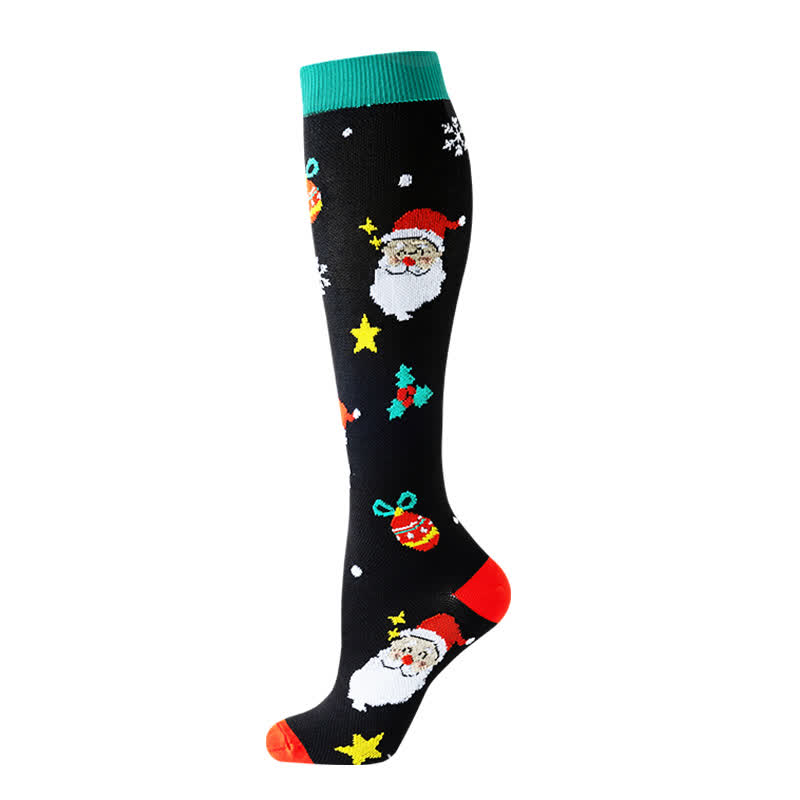 Chaussettes de compression Père Noël (6 paires) - image 2