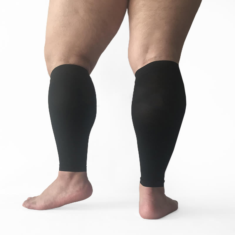 Lot de chaussettes de compression hautes taille plus + manchons pour mollets - image 4