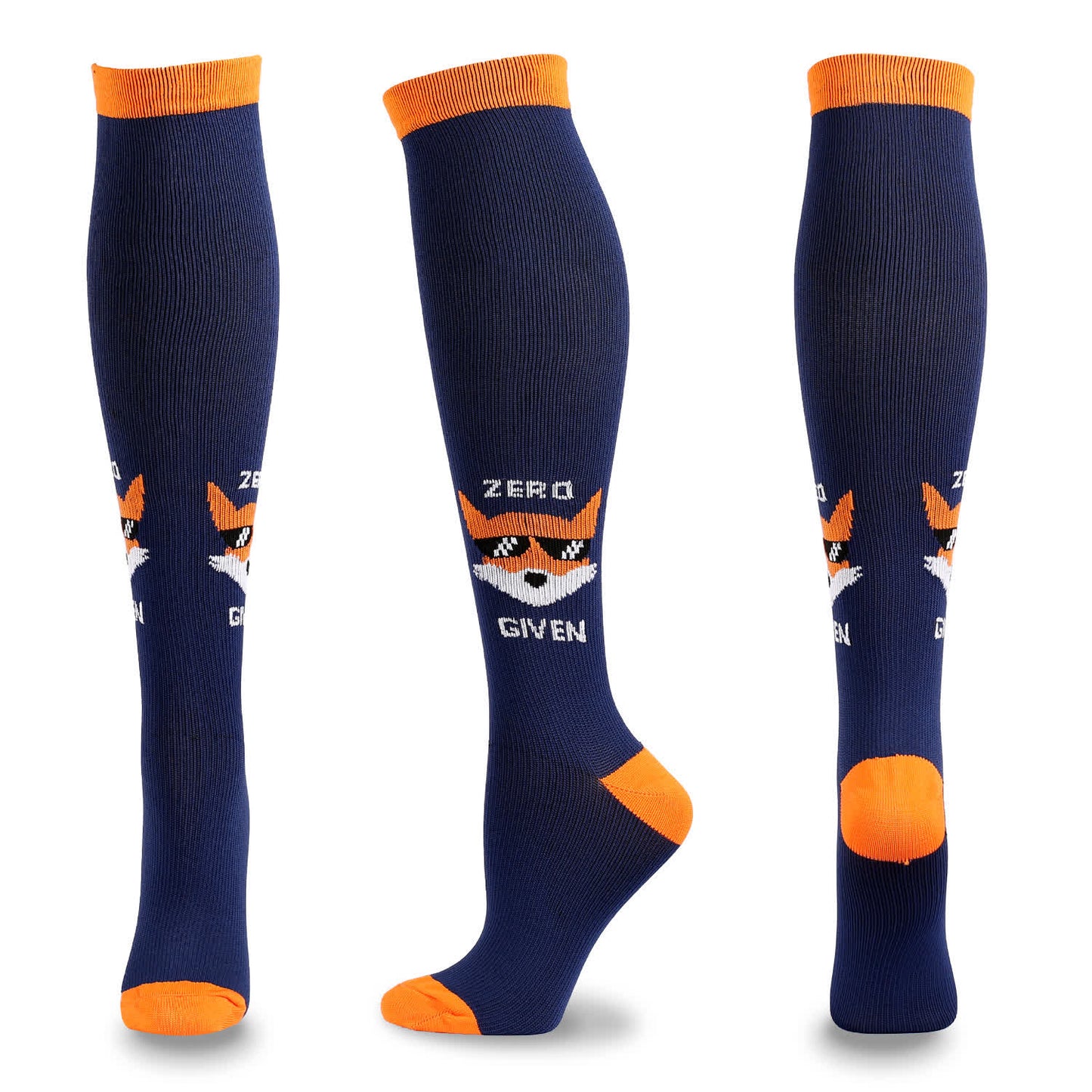 Chaussettes de compression à imprimé animal de dessin animé amusant (5 paires) - image 4