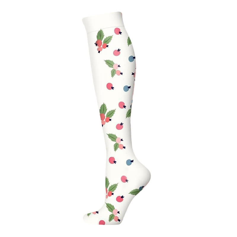 Chaussettes de compression Blooming Flowers (6 paires) - Blanc-B - S/M - image 4