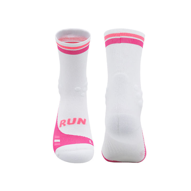 Chaussettes de compression respirantes à séchage rapide (4 paires) - Blanc et rose - EU39-44 (US6-10) - image 2
