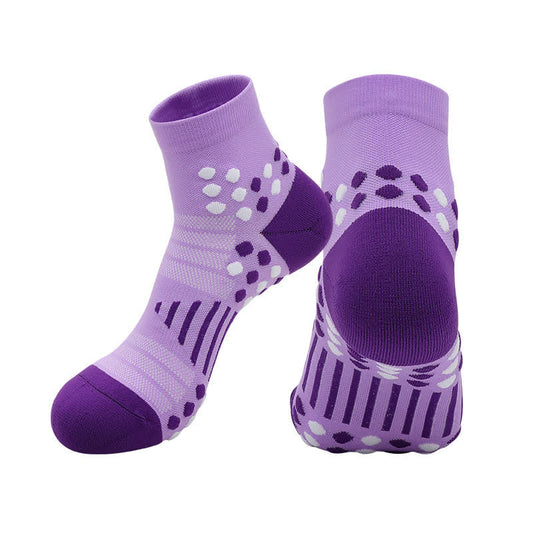 Chaussettes de compression pour le cyclisme avec maintien ciblé (4 paires) - Violet - EU39-44 (US6-10) - image 0