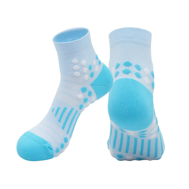 Chaussettes de compression pour le cyclisme avec maintien ciblé (4 paires) - Bleu clair - EU39-44 (US6-10) - image 10