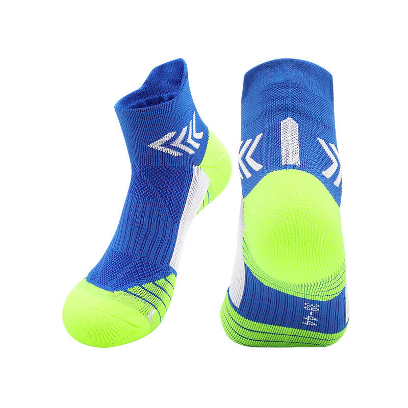 Chaussettes de compression à imprimé graphique pour la course à pied (4 paires) - Bleu foncé - EU39-44 (US6-10) - image 7
