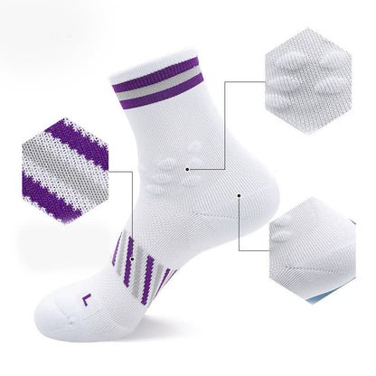Chaussettes de compression respirantes pour le cyclisme (4 paires)