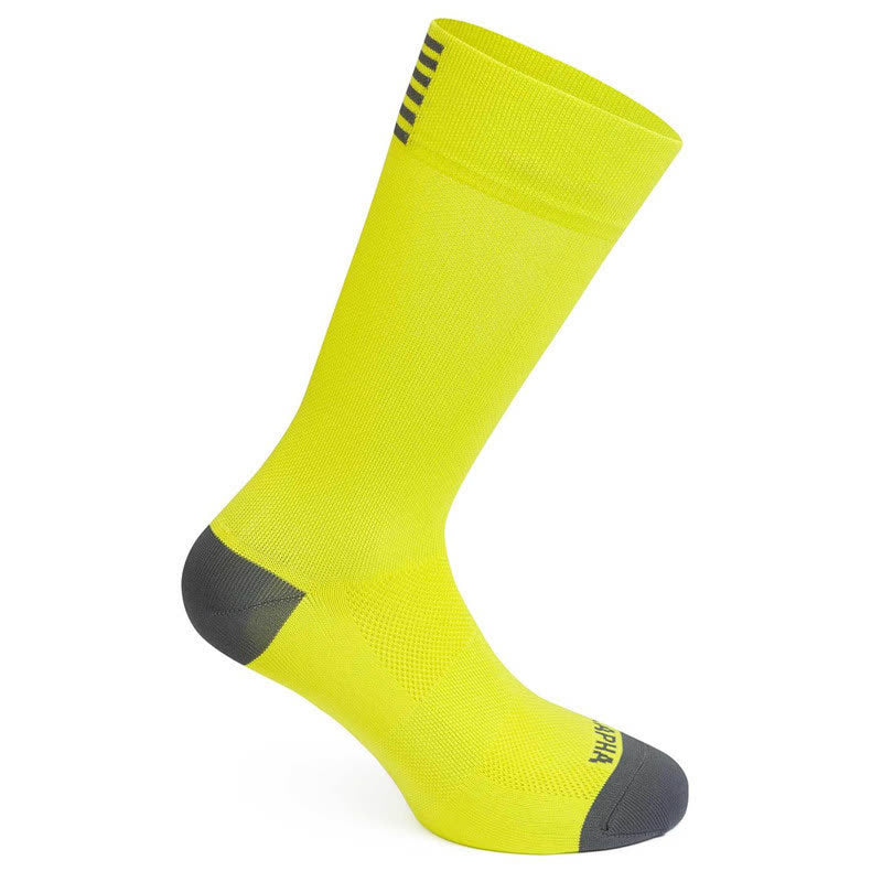 Chaussettes de compression de cyclisme de couleur unie (6 paires)