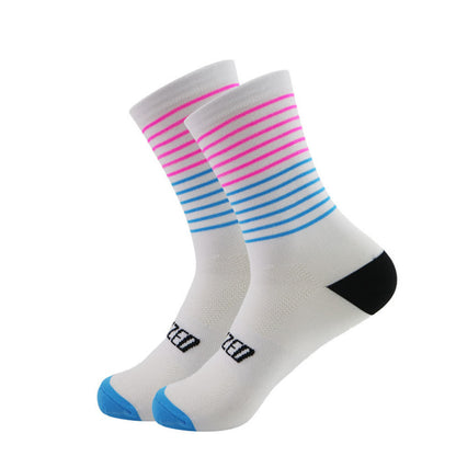 Chaussettes de cyclisme à rayures (4 paires)