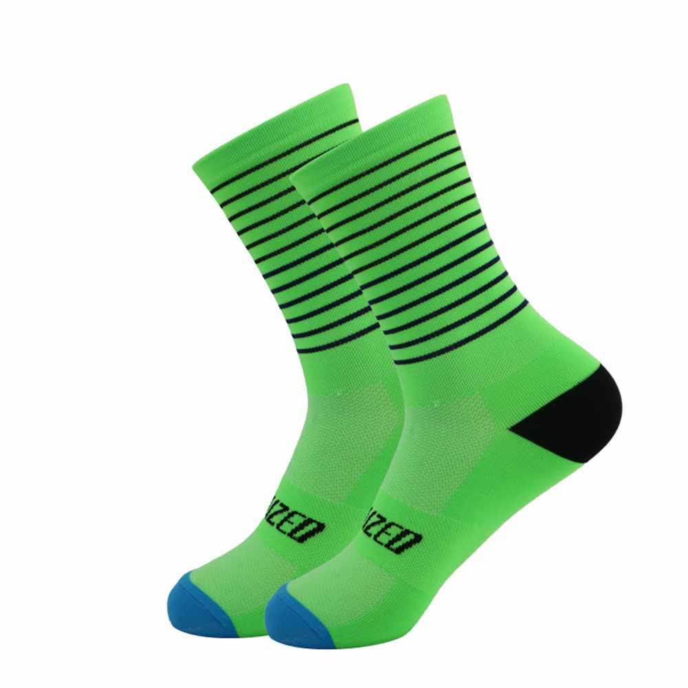 Chaussettes de cyclisme à rayures (4 paires)