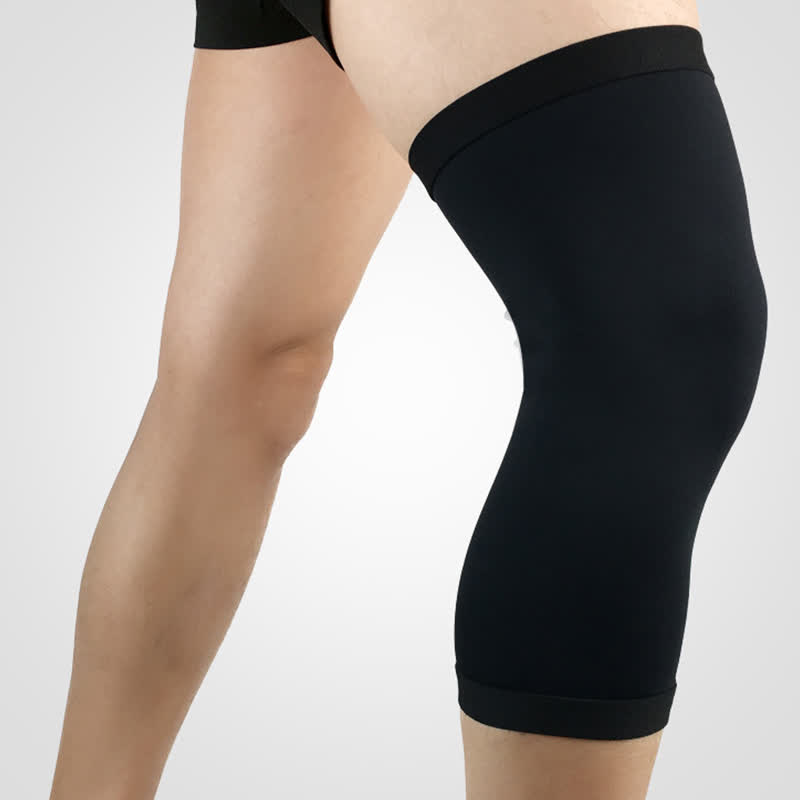 Genouillères de sport élastiques et respirantes - Noir - XL - image 0