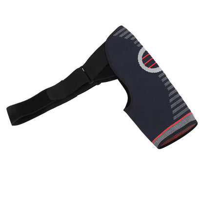 Orthèse d'épaule à compression réglable et hautement élastique - Bleu marine - L/XL - image 4