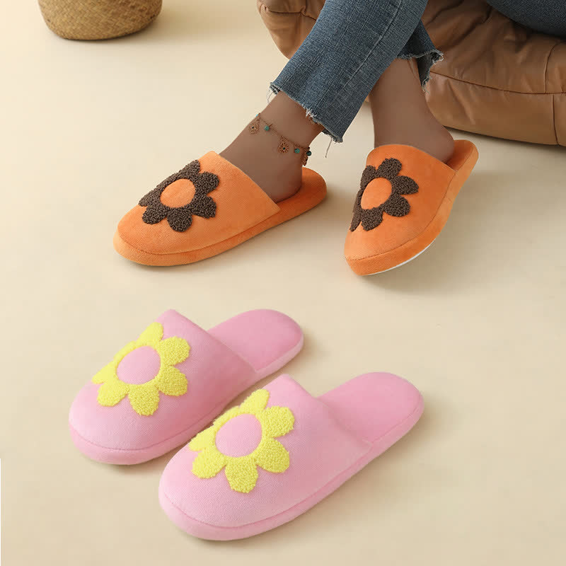 Chaussons mignons à imprimé floral grande taille - image 1