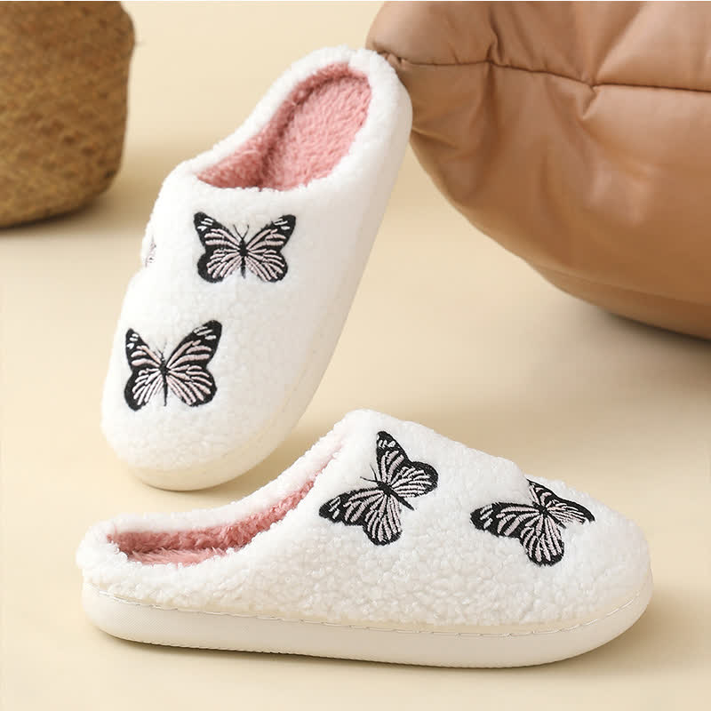 Chaussons mignons à imprimé papillon grande taille - image 3