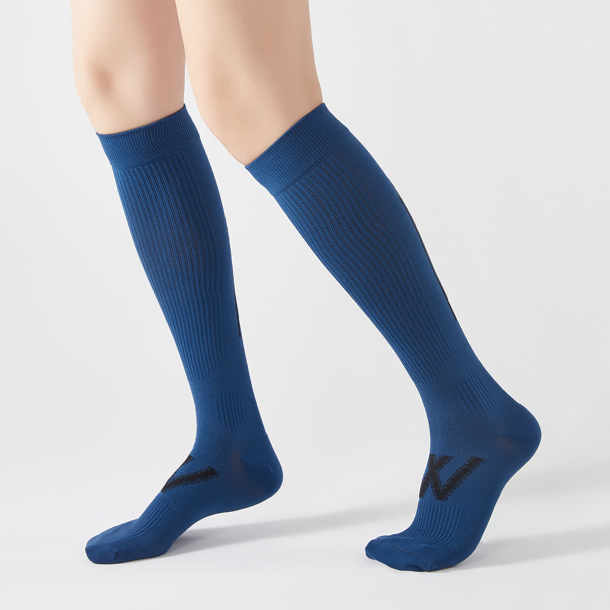 Chaussettes de sport à rayures (4 paires) - Bleu marine - EU37-42 (US4-8.5) - image 2