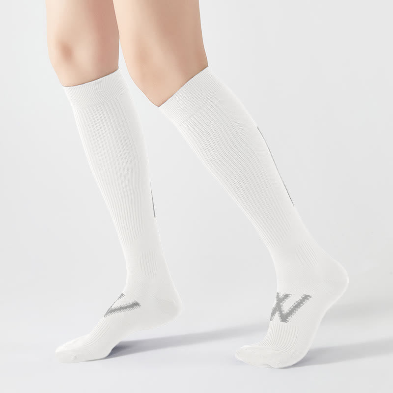 Chaussettes de sport à rayures (4 paires) - Blanc - EU37-42 (US4-8.5) - image 3