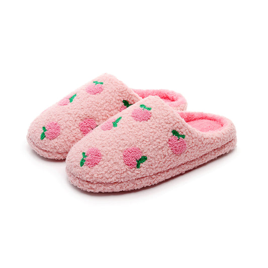 Chaussons en peluche pêche grande taille - image 0