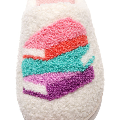 Chaussons grande taille à imprimé livre - image 4