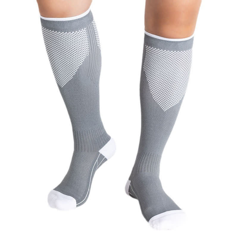 Chaussettes de compression hautes pour la course à pied et les voyages (4 paires) - image 5