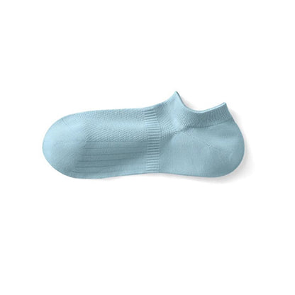Chaussettes invisibles respirantes en coton et maille anti-transpiration (7 paires) - Vert - EU39-44 (US6-10) - image 8