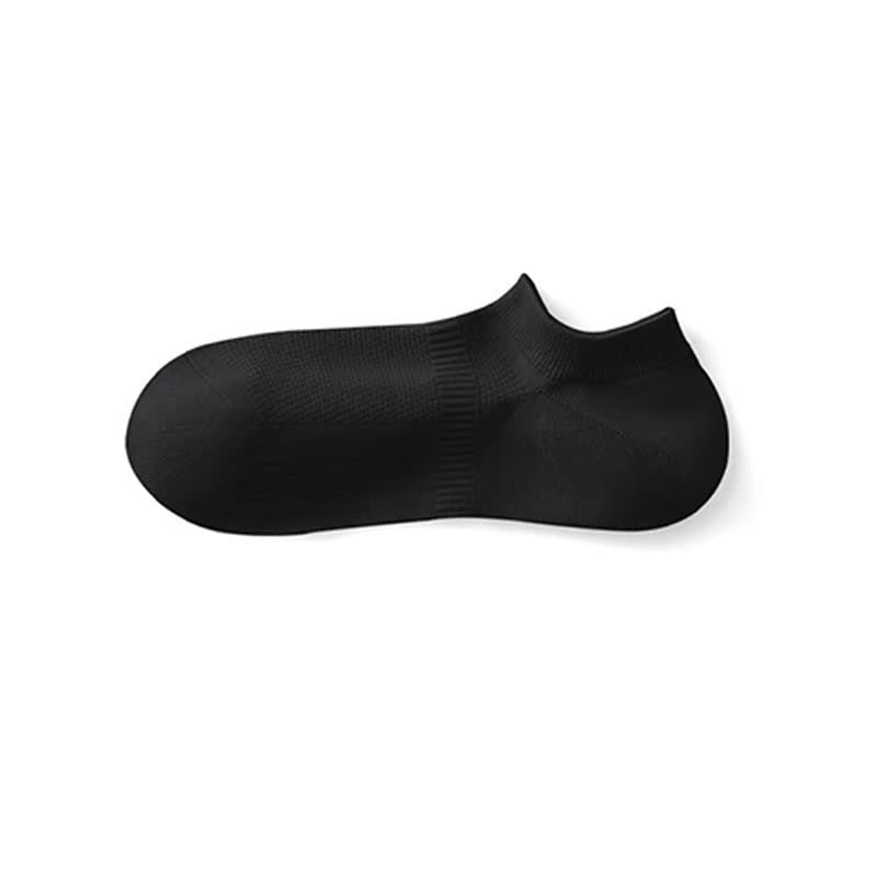 Chaussettes invisibles respirantes en coton et maille anti-transpiration (7 paires) - Noir - EU39-44 (US6-10) - image 12