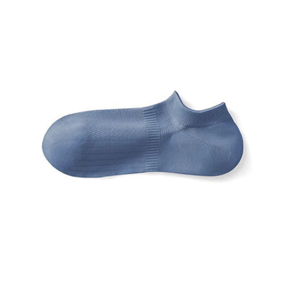 Chaussettes invisibles respirantes en coton et maille anti-transpiration (7 paires) - Bleu marine - EU39-44 (US6-10) - image 10
