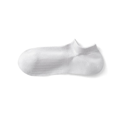 Chaussettes invisibles respirantes en coton et maille anti-transpiration (7 paires) - Gris - EU39-44 (US6-10) - image 4