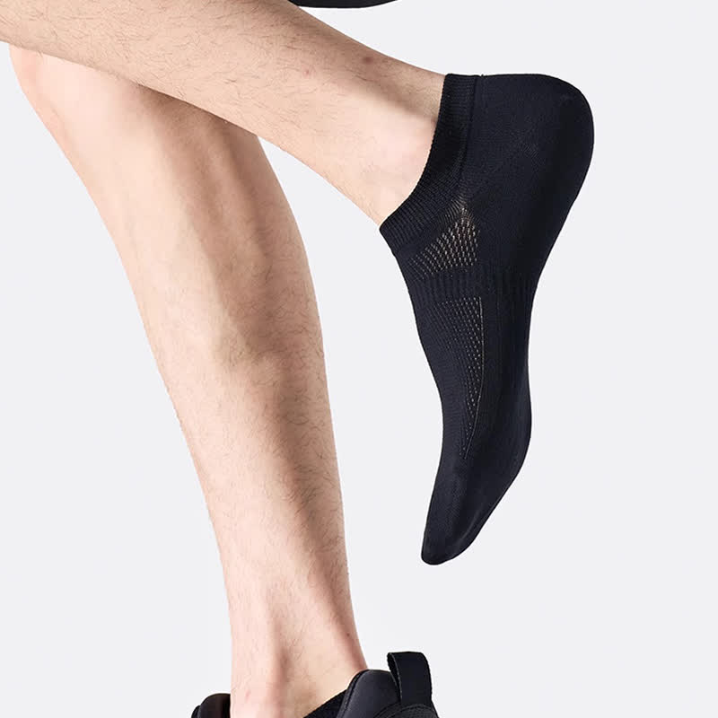 Chaussettes invisibles respirantes en coton et maille anti-transpiration (7 paires) - image 11
