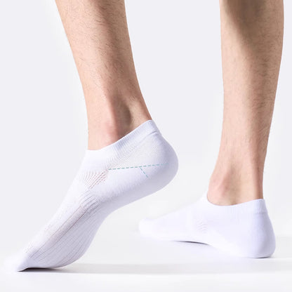 Chaussettes invisibles respirantes en coton et maille anti-transpiration (7 paires)