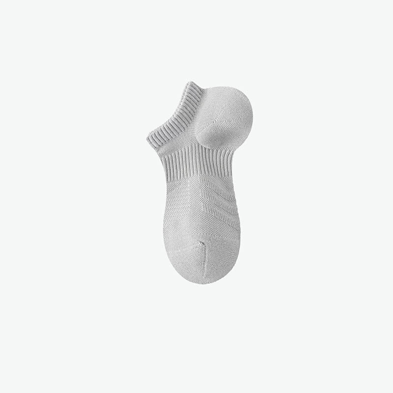 Chaussettes de sport invisibles en coton de couleur unie (7 paires)