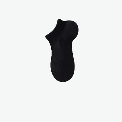 Chaussettes de sport invisibles en coton de couleur unie (7 paires)