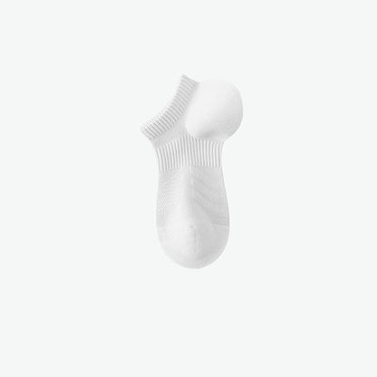 Chaussettes de sport invisibles en coton de couleur unie (7 paires)