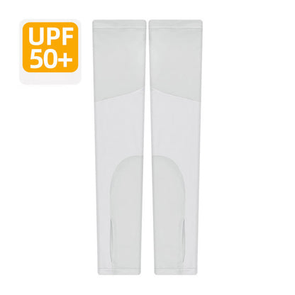 Manchons de protection solaire respirants à blocs de couleur - Gris clair - XL - image 8