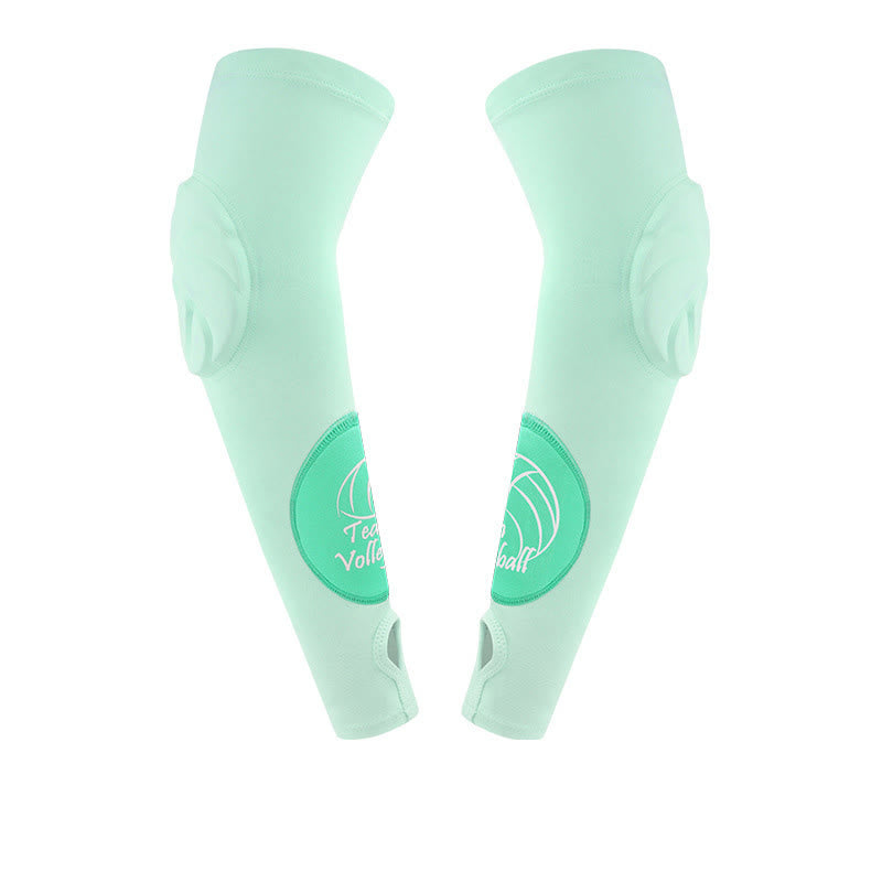 Manchon de compression pour bras de sport avec boucle pour les doigts - Vert - XL - image 13